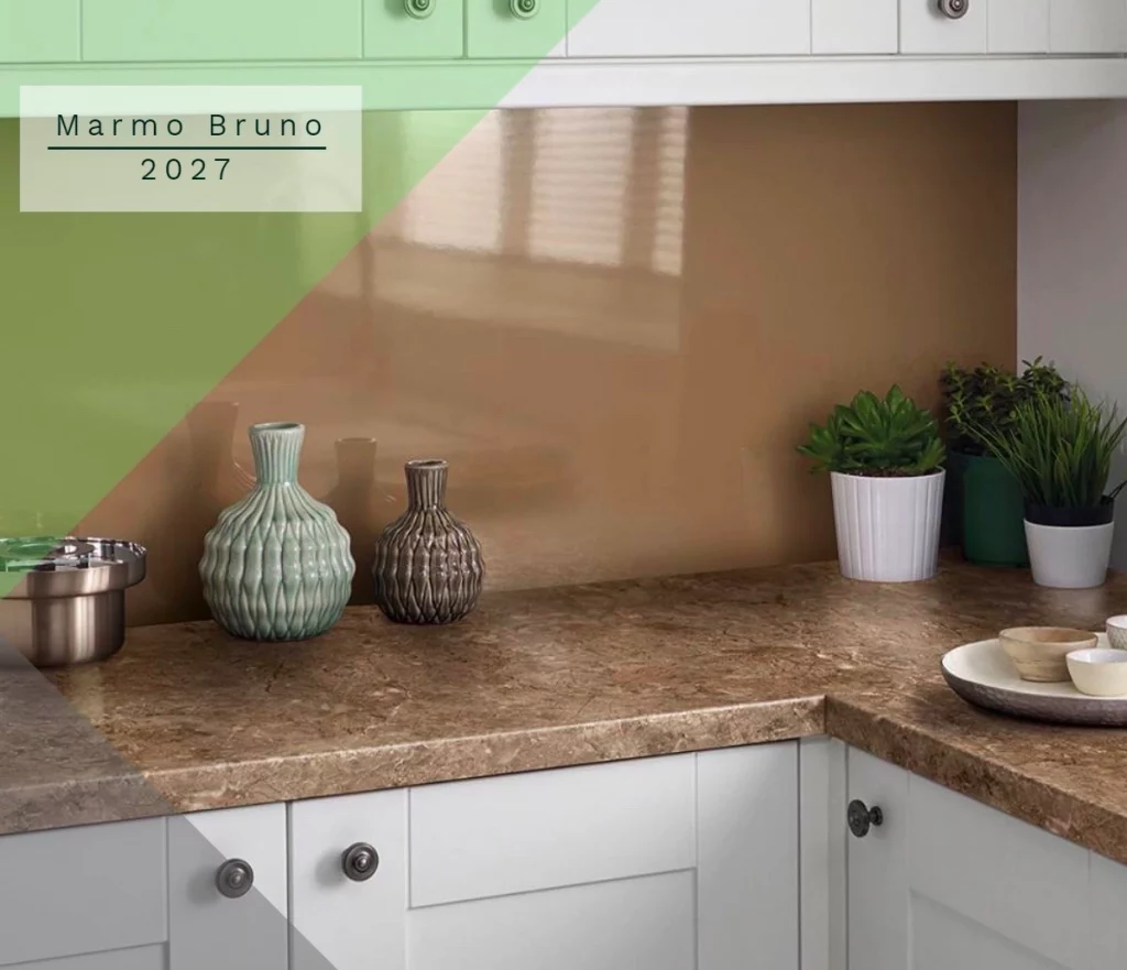 kahve tonlu granit desen laminat tezgah